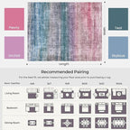 Kokia Abstract Area Rugs 9x12 Bedroom Washable Decor Low Pile Fluffy Non-Slip - Image 3