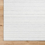 Mark&Day Wool Rugs, 2x3 Precious Solid and Border Cream/Charcoal Area Rug - Image 8