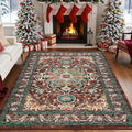 U'Artlines Boho Vintage Area Rug 4x6 ft Machine Washable Low Pile Soft Floor by UArtlines