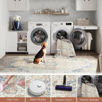 jinchan Kelda Runner Rug 2x10 Hallway Rug Washable Runner Vintage Mat Retro - Image 5