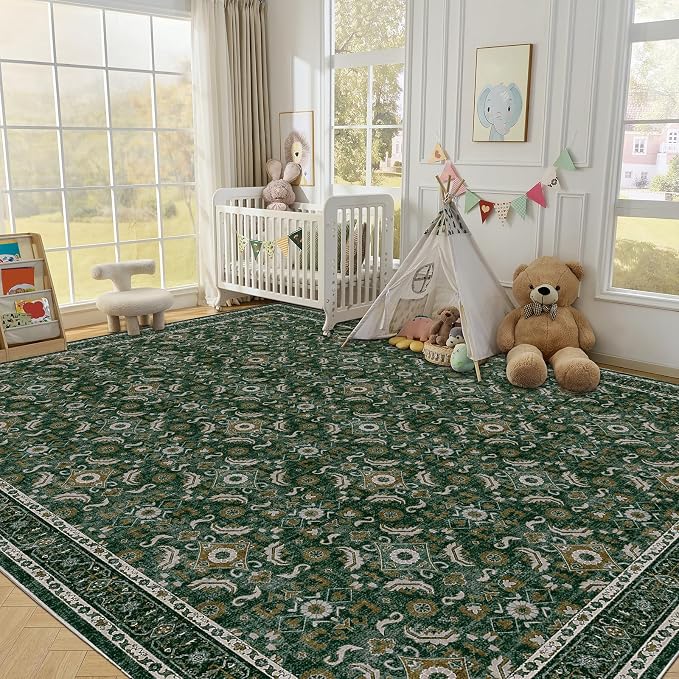 WITSHOCK Living Room Area Rugs 12x15: Soft Non-Slip Backing Washable Rugs - Image 5
