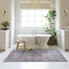 Washable Area Rug. Modern Farmhouse. Vintage. Turkish. Bohemian. Distressed. - Image 9