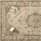 Brown Area Rug 2x3 Washable Vintage Small Carpet - Image 5