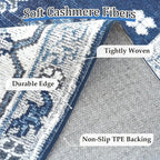 VK VK·LIVING Entryway Washable Rug 2'x3' Small Boho Bathroom Throw Area Rug Non - Image 4