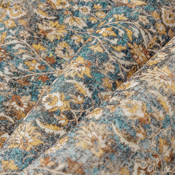 Entryway Area Rug 2x3 Washable Vintage Carpet Non Slip Indoor Kitchen Door Mat - Image 7