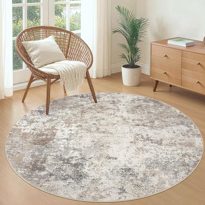 5ft Round Area Rug Living Room Rugs - Image 7