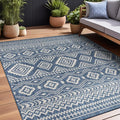 Beverly Rug Waikiki Boho Indoor Outdoor Rug 8x10, Washable Outside Carpet by BeverlyRug