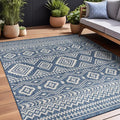 Beverly Rug Waikiki Boho Indoor Outdoor Rug 5x7, Washable Outside Carpet by BeverlyRug