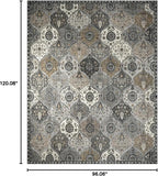 Lahome Moroccan 8x10 Area Rugs for Living Room, Washable Rugs 8x10 Ultra-Thin - Image 2