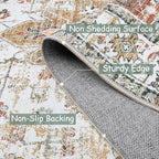 Moynesa Living Room Area Rug 9x12, Ultra-Thin Washable Large Rugs - Image 5