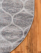 Rugs.com Lattice Frieze Collection Rug – 6' x 9' Oval Blue Multi Medium Rug - Image 9