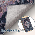 Tangsoo 3x5 Rug, Washable Vintage Rugs Indoor Area Rug, Non Slip Accent Rug - Image 5