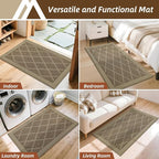 COSY HOMEER Non-Slip Door Mat 36"x60", Entryway Rugs Low Profile Absorbent Dirt - Image 7