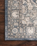 Loloi Teagan Collection TEA-01 Denim/Mist 5'-3" x 7'-6" Area Rug, Soft Neutral - Image 10