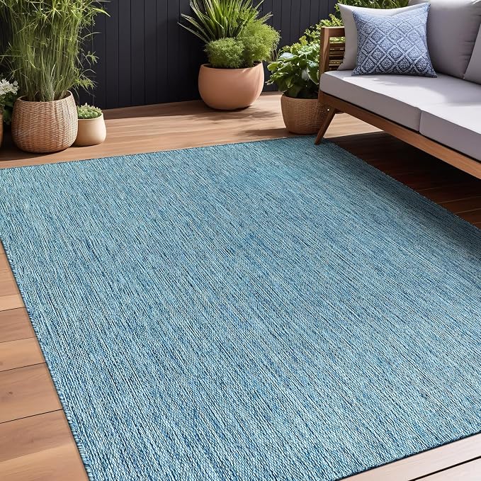 Beverly Rug Indoor Outdoor Rug 8x10, Washable Outside Carpet - Image 3