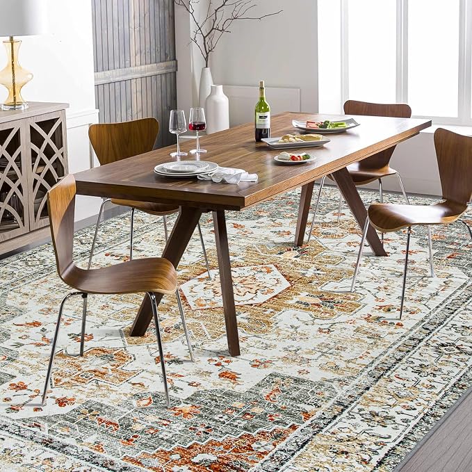 Moynesa Ultra-Thin Washable Area Rug 8x10, Large Living Room Rugs - Image 3