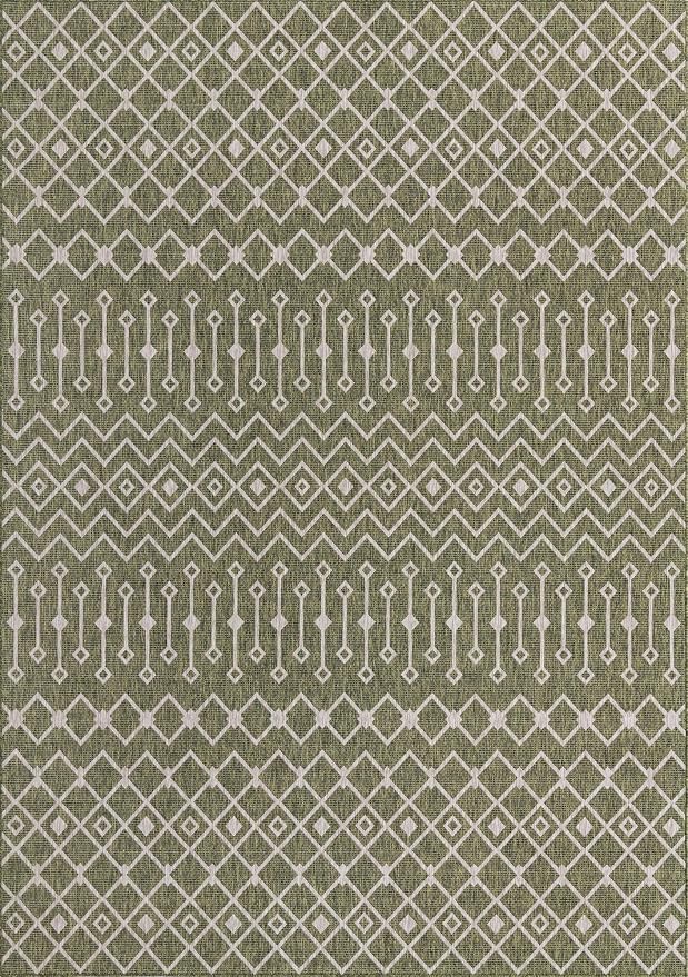 Unique Loom Outdoor Trellis Collection Area Rug - Image 3