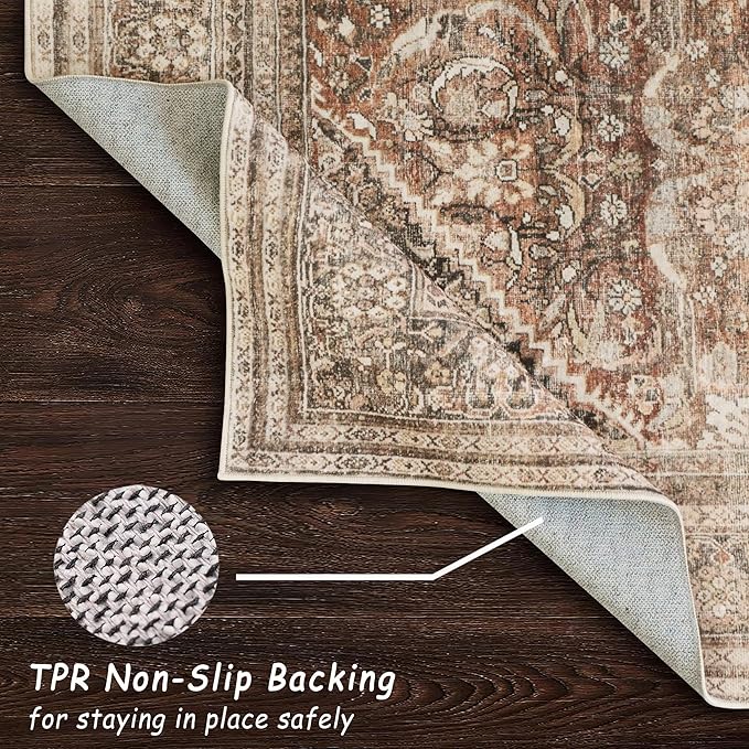 vivorug Runner Rug 2'x8' Vintage Washable Non-Slip Runners - Image 7