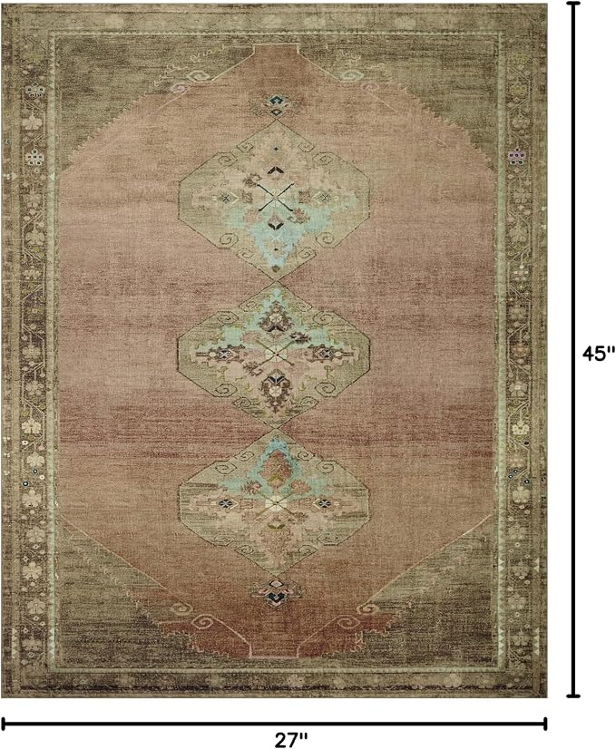 Loloi Magnolia Home by Joanna Gaines Sinclair Collection SIN-06 Clay/Tobacco - Image 2