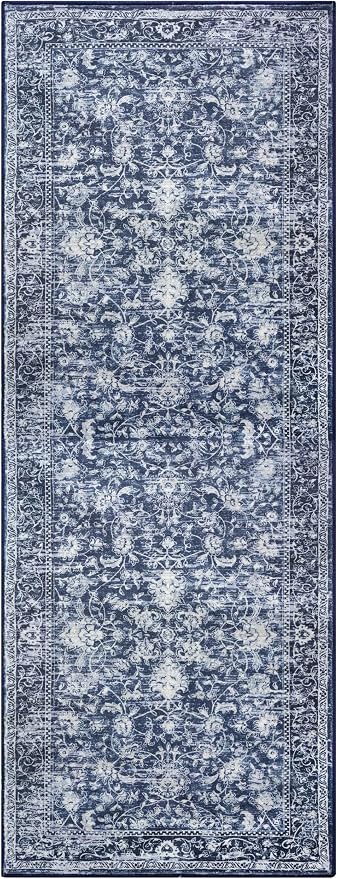 KILOCOCO Hallway Runner 3x10 Rug Runner Printed Vintage Floral Washable Kitchen - Image 9