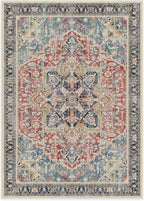 RUGGABLE Washable Vintage Area Rug – Kamran Cayenne Red 10x14, Stain-Resistant - Image 3