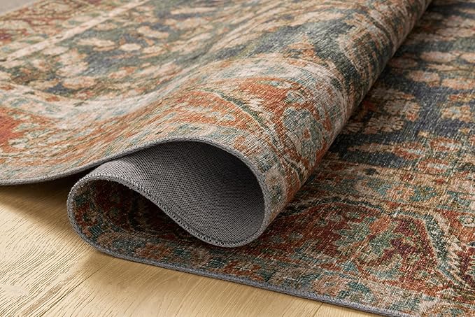 Loloi Chris Loves Julia Jules Collection JUL-10 Ocean/Spice 2'-0" x 5'-0" - Image 3