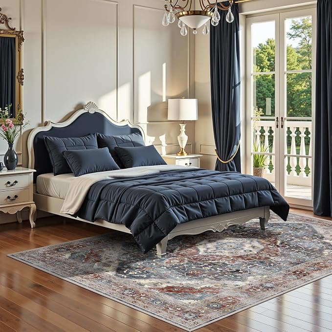 Rugs 5x7 Washable Rug, Non Slip Large Rug - Image 6