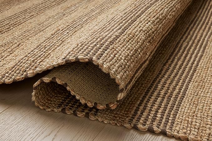 Loloi Chris Loves Julia Judy Collection JUD-06 Natural/Chocolate 2'-6" x 7'-6" - Image 3