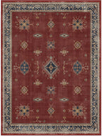 RUGGABLE Washable Vintage Area Rug – Verena Amber Red 9x12, Stain-Resistant - Image 3