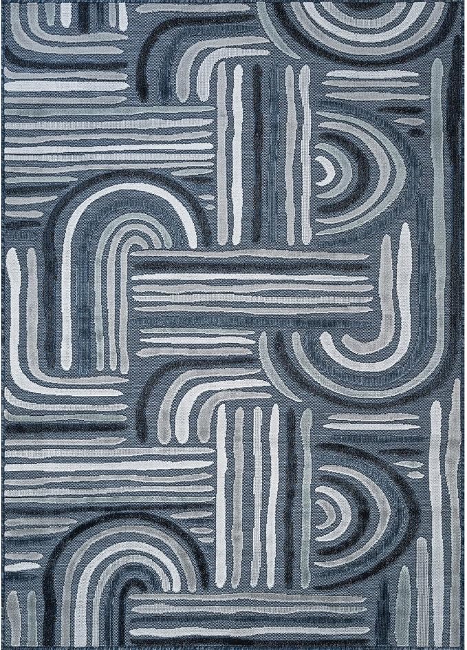 CAMILSON Indoor Outdoor Rug, Easy-Cleaning Non-Shedding Living Room, Garden and - Image 2