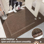 BEQHAUSE Dog Door Mat for Muddy Paws 24"x36" Dirt Trapper Absorbent Doormat Non - Image 6