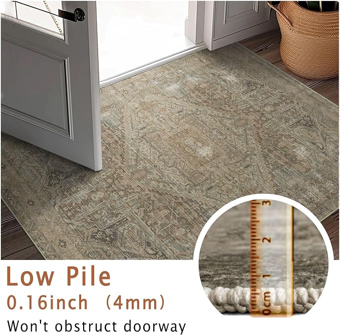 vivorug 8x10 Area Rugs for Living Room, Non-Slip Backing Washable Rug 8x10 - Image 5