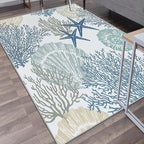 Tritard Coastal Area Rugs Nautical Beach Themed Non-Slip Machine Washable Rugs - Image 2