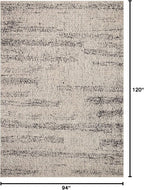 Loloi Darby Collection DAR-02 Oatmeal/Charcoal 7'-10" x 10' Area Rug - Image 2