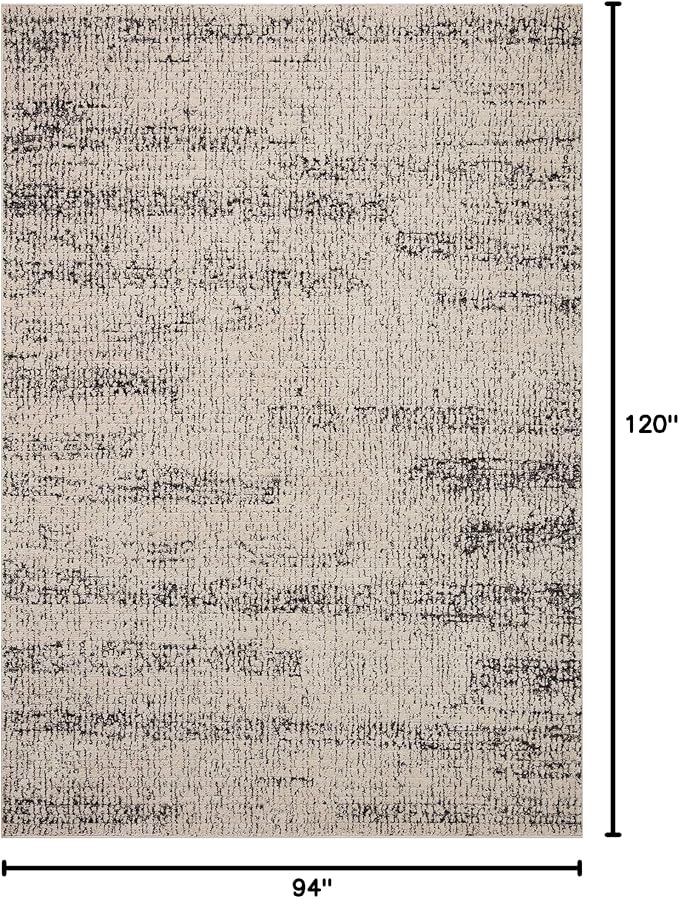 Loloi Darby Collection DAR-02 Oatmeal/Charcoal 7'-10" x 10' Area Rug - Image 2
