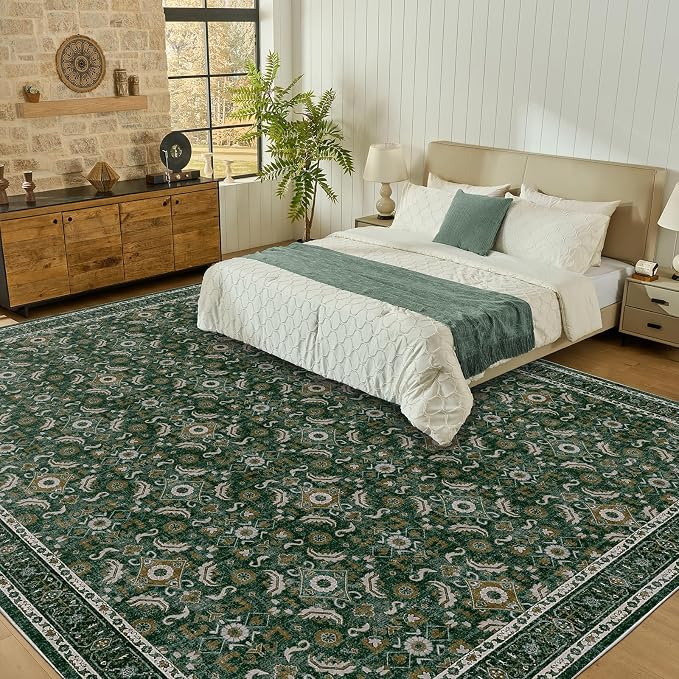 WITSHOCK Living Room Area Rugs 12x15: Soft Non-Slip Backing Washable Rugs - Image 4