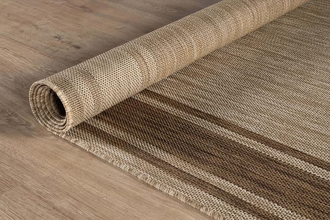 Beverly Rug Outdoor Rug 5x7 Modern Bordered Area Rugs - Image 7
