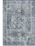 RUGGABLE Washable Vintage Area Rug – Kamran Admiral Blue 5x7, Stain-Resistant - Image 3