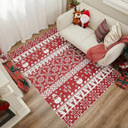 WITSHOCK Christmas Area Rugs for Living Room: 5x7 Stain Resistant Non-Slip by WITSHOCK