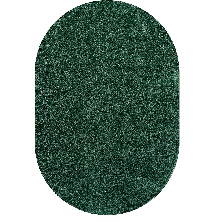 Eyely UES100L-6OV Supersoft Haze Solid Low-Pile Indoor Area Rug, Minimalist - Image 2