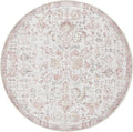 jinchan Kalen Round Rug 8ft Area Rug Washable Vintage Indoor Retro Accent Floor by JINCHAN