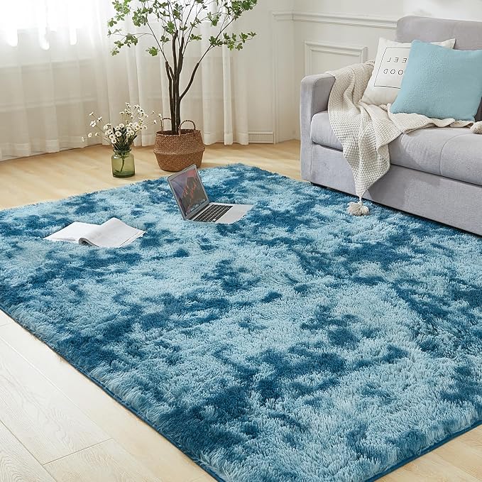 Andency 6x9 Area Rugs, Large Shag Fluffy Soft Shaggy Rugs by Andency