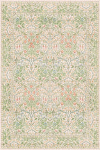 Light Beige Green Area Rugs for Dining Room, 6x9 Washable Area Rug for Bedroom - Image 2