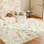 DUKINO 6x9 Rug, Washable Animal Living Room Rug - Image 8