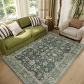 Washable 4x6 Rugs for Living Room, Boho Non-Slip Vintage Distress Small Rugs by Hedwior