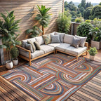 CAMILSON Indoor Outdoor Rug, Easy-Cleaning Non-Shedding Living Room, Garden and - Image 4