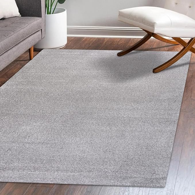 Eyely UES100K-4 Supersoft Haze Solid Low-Pile Indoor Area Rug - Image 7