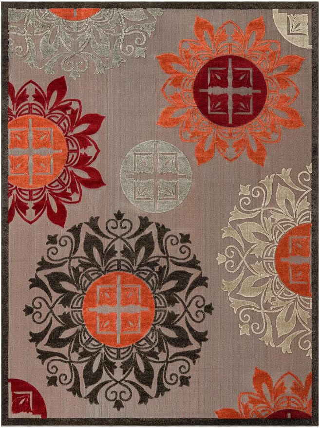 Unique Loom Outdoor Modern Collection Area Rug - Image 3