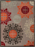 Unique Loom Outdoor Modern Collection Area Rug - Image 3