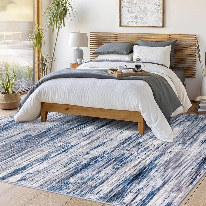 6x9 Modern Abstract Area Rug for Bedroom, Non-Shedding Rugs for Living Room - Image 3